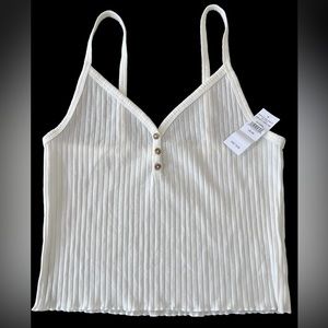 Women’s American Eagle ribbed v-neck tank NWT